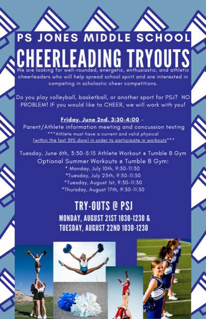  PSJ Cheerleading Try-Outs